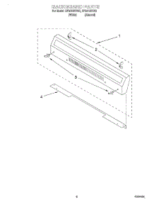 04 - Backguard parts for Whirlpool Range SF3010EEW3 from AppliancePartsPros.com