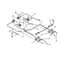 Cooktop Burner parts for Whirlpool Range GW395LEGQ2 from AppliancePartsPros.com