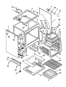 Oven Chassis parts for Whirlpool Range GW395LEGQ2 from AppliancePartsPros.com