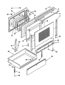 Door And Drawer parts for Whirlpool Range GR450LXHB1 from AppliancePartsPros.com