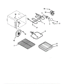 Oven parts for Whirlpool Range GR450LXHQ1 from AppliancePartsPros.com