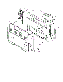 Control Panel parts for Whirlpool Range RF370PXGZ1 from AppliancePartsPros.com