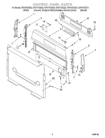 02 - Control Panel parts for Whirlpool Range SF377PEGZ5 from AppliancePartsPros.com