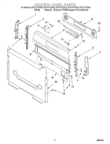 02 - Control Panel parts for Whirlpool Range SF377PEGB5 from AppliancePartsPros.com
