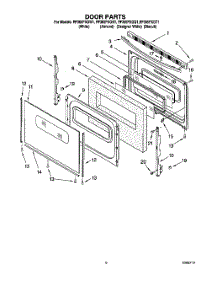 05 - Door, Optional parts for Whirlpool Range RF365PXGN1 from AppliancePartsPros.com