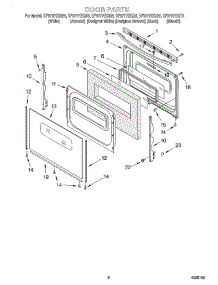 06 - Door, Optional parts for Whirlpool Range SF377PEGN5 from AppliancePartsPros.com