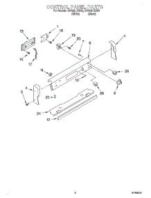 02 - Control Panel parts for Whirlpool Range GR450LXHQ0 from AppliancePartsPros.com