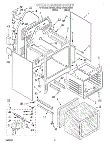 04 - Oven Chassis parts for Whirlpool Range GR450LXHB0 from AppliancePartsPros.com