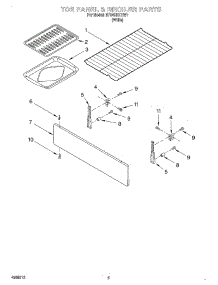 04 - Toe Panel And Broiler parts for Whirlpool Range RF340BXHW1 from AppliancePartsPros.com