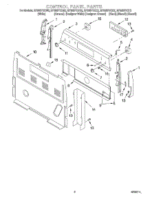 02 - Control Panel parts for Whirlpool Range RF385PXGN2 from AppliancePartsPros.com