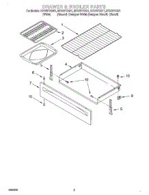 04 - Drawer And Broiler parts for Whirlpool Range RF315PXGQ1 from AppliancePartsPros.com