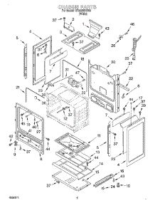 04 - Chassis parts for Whirlpool Range SF350BEGW5 from AppliancePartsPros.com