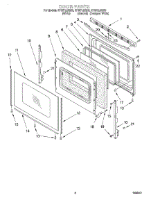 06 - Door, Optional parts for Whirlpool Range SF387LEGQ5 from AppliancePartsPros.com