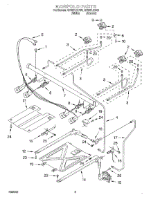 03 - Manifold parts for Whirlpool Range SF367LEHW5 from AppliancePartsPros.com