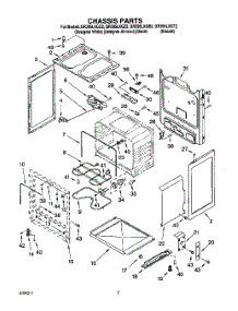 03 - Chassis parts for Whirlpool Range GR395LXGQ2 from AppliancePartsPros.com