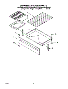 04 - Drawer & Broiler parts for Whirlpool Range GR395LXGQ2 from AppliancePartsPros.com