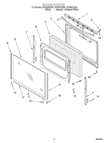 06 - Door, Optional parts for Whirlpool Range SF362BEGW5 from AppliancePartsPros.com