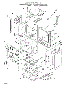 04 - Chassis parts for Whirlpool Range SF362BEGQ5 from AppliancePartsPros.com