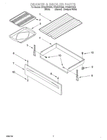 05 - Drawer And Broiler parts for Whirlpool Range SF362BEGQ5 from AppliancePartsPros.com