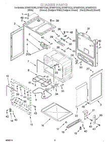 03 - Chassis parts for Whirlpool Range RF385PXGW2 from AppliancePartsPros.com
