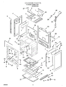 04 - Chassis parts for Whirlpool Range GS395LEHS5 from AppliancePartsPros.com