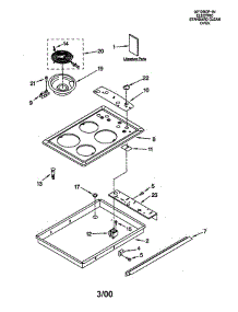 Cooktop parts for Whirlpool Range RS610PXHW1 from AppliancePartsPros.com