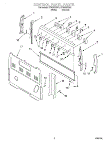02 - Control Panel parts for Whirlpool Range RF3020XGW1 from AppliancePartsPros.com