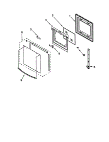 Oven Door parts for Whirlpool Range RS610PXHW1 from AppliancePartsPros.com