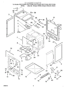 03 - Chassis parts for Whirlpool Range RF377PXGB5 from AppliancePartsPros.com