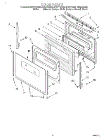 05 - Door, Optional parts for Whirlpool Range RF377PXGQ5 from AppliancePartsPros.com