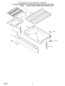 04 - Drawer And Broiler parts for Whirlpool Range RF377PXGW5 from AppliancePartsPros.com