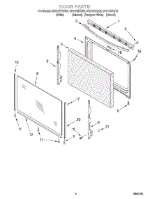 06 - Door, Optional parts for Whirlpool Range SF310BEGQ5 from AppliancePartsPros.com