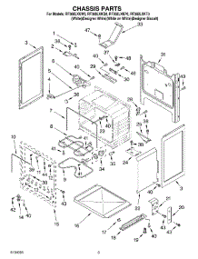03 - Chassis parts for Whirlpool Range RF368LXKT0 from AppliancePartsPros.com