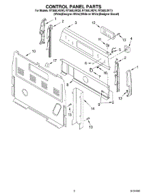 02 - Control Panel parts for Whirlpool Range RF368LXKW0 from AppliancePartsPros.com