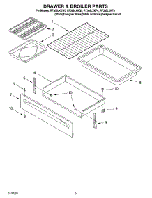 04 - Drawer And Broiler parts for Whirlpool Range RF368LXKQ0 from AppliancePartsPros.com