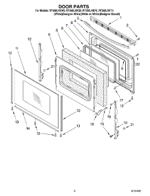 05 - Door, Optional parts for Whirlpool Range RF368LXKQ0 from AppliancePartsPros.com