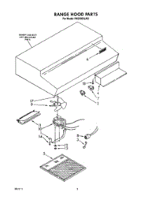 02 - Section parts for Whirlpool Hood RH2330XLW2 from AppliancePartsPros.com
