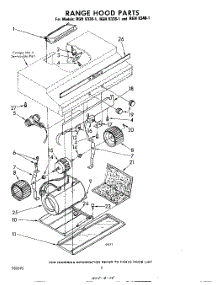 02 - Section parts for Whirlpool Hood RGH83301 from AppliancePartsPros.com