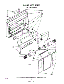 02 - Section parts for Whirlpool Hood RH3330XL from AppliancePartsPros.com