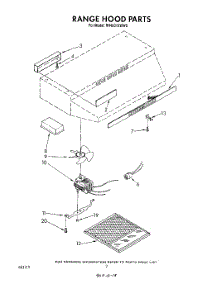 02 - Section parts for Whirlpool Hood RH4931XWW0 from AppliancePartsPros.com