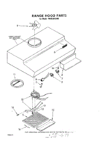 02 - Section parts for Whirlpool Hood RH2030XLW0 from AppliancePartsPros.com