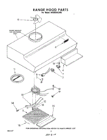 02 - Section parts for Whirlpool Hood RH2024XLW0 from AppliancePartsPros.com