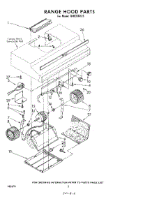 02 - Section parts for Whirlpool Hood RH8336XLS from AppliancePartsPros.com