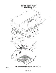 02 - Section parts for Whirlpool Hood RH4330XLW0 from AppliancePartsPros.com