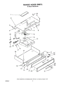 02 - Section parts for Whirlpool Hood RH6330XLW2 from AppliancePartsPros.com