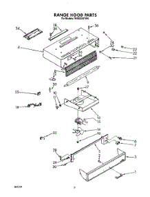 02 - Section parts for Whirlpool Hood RH6530XYW0 from AppliancePartsPros.com