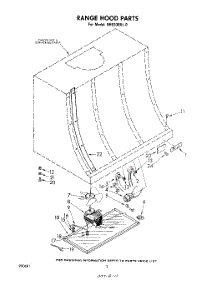 02 - Section parts for Whirlpool Hood RH9330XL0 from AppliancePartsPros.com