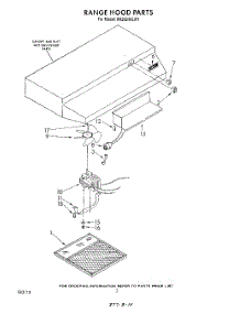 02 - Section parts for Whirlpool Hood RH2624XLW1 from AppliancePartsPros.com