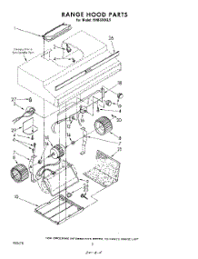02 - Section parts for Whirlpool Hood RH8330XLS from AppliancePartsPros.com