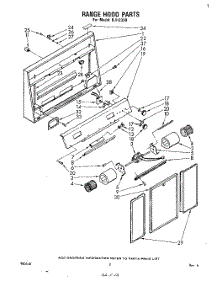 02 - Section parts for Whirlpool Hood RJH3330 from AppliancePartsPros.com
